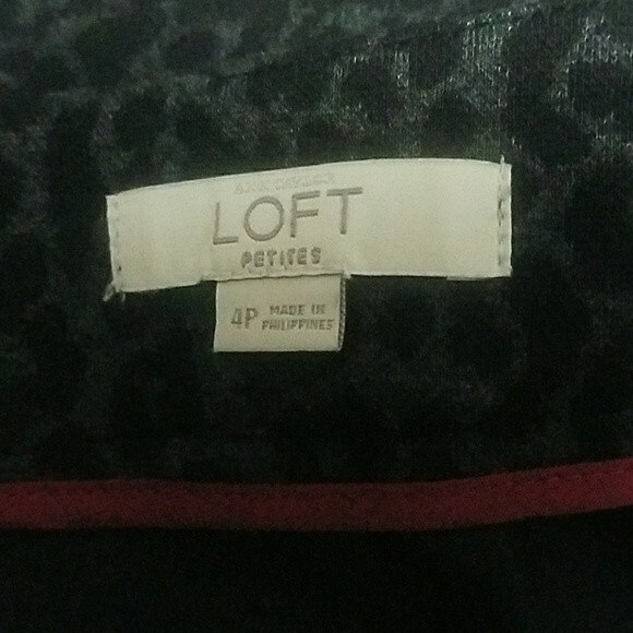 Ann Taylor Loft Leopard Animal Print Pencil Skirt - Picture 4 of 5